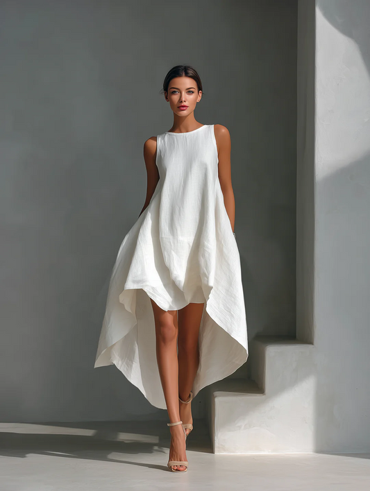 Emma – Vestido Midi de Lino