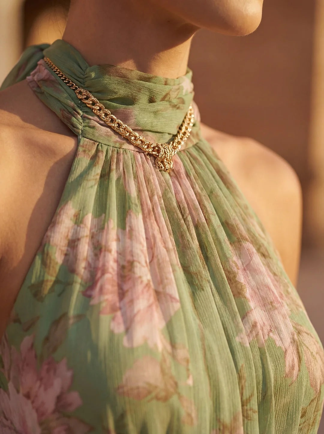 Olivia – Vestido de Gasa Floral