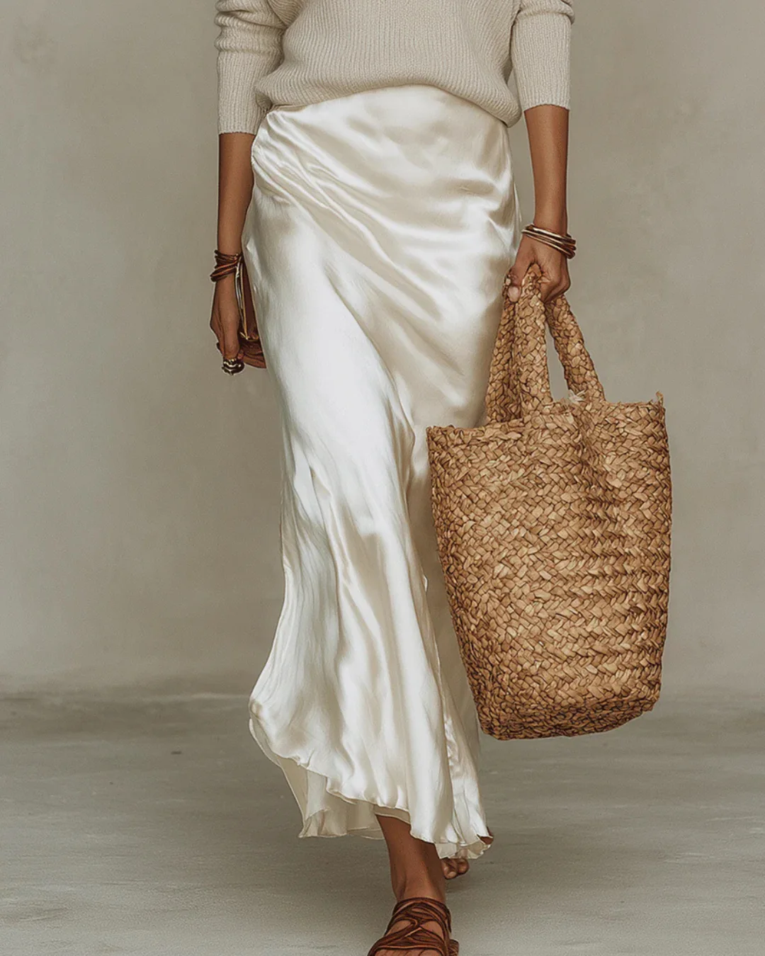 Alexia – Vestido Satinado Midi Elegante