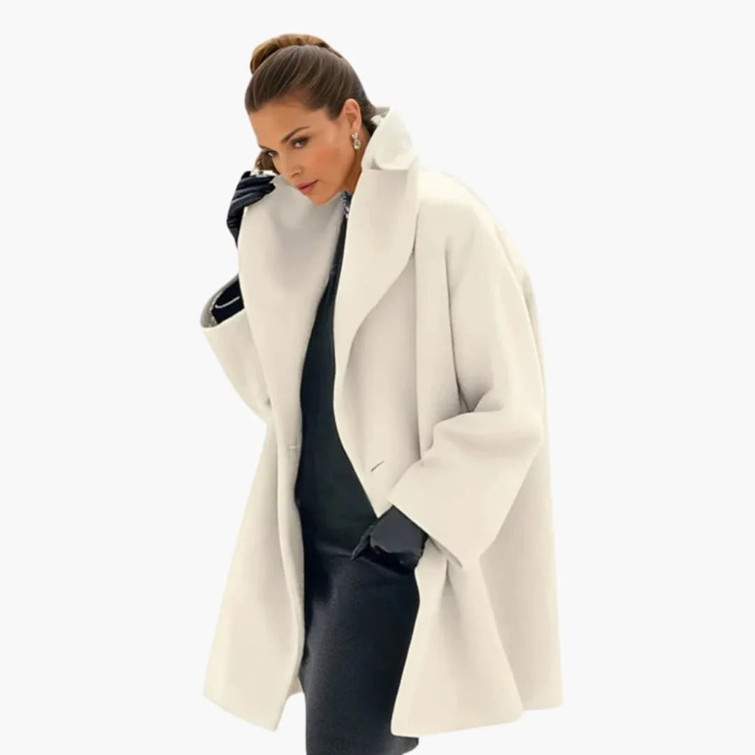 Clara – Abrigo Midi Con Cuello Amplio