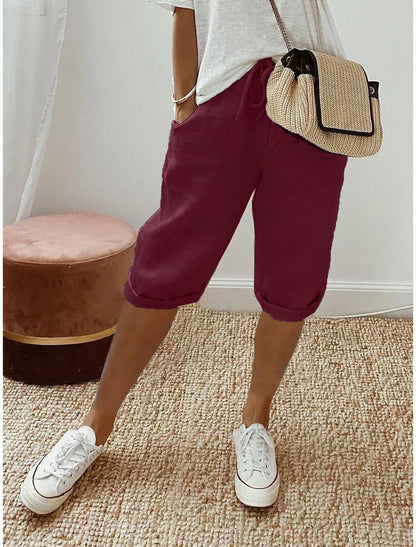 Nora – Pantalones de Algodón y Lino