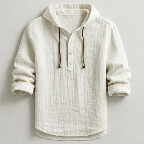 Hugo – Camisa de Lino con Capucha