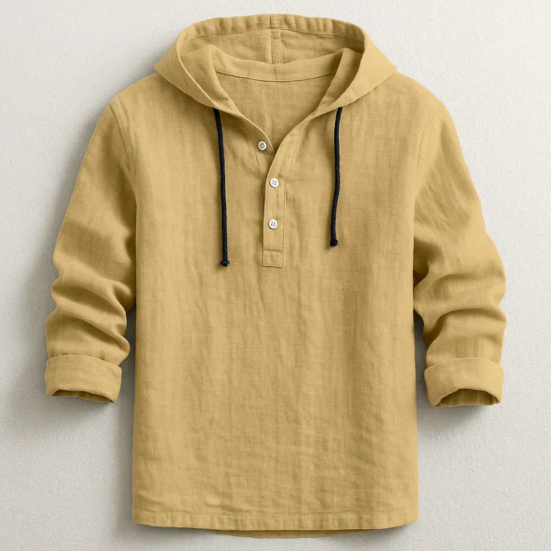 Hugo – Camisa de Lino con Capucha