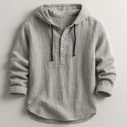 Hugo – Camisa de Lino con Capucha