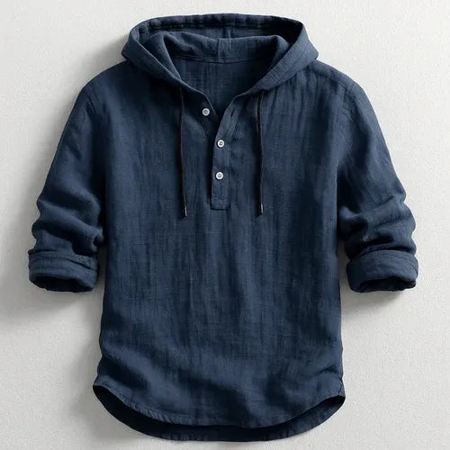Hugo – Camisa de Lino con Capucha