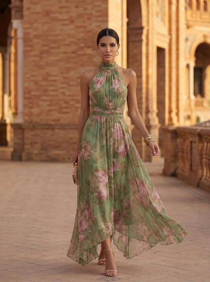 Olivia – Vestido de Gasa Floral