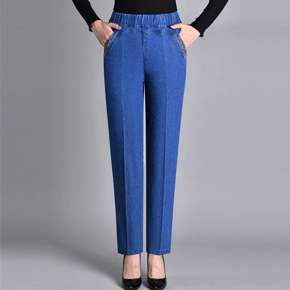Luna – Jeans Cómodos de Cintura Elástica