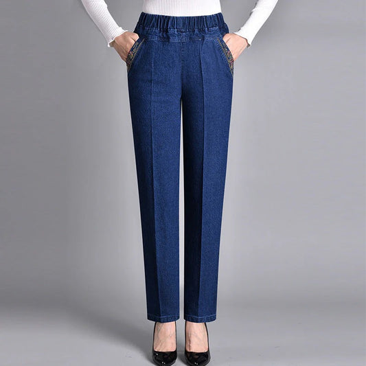 Luna – Jeans Cómodos de Cintura Elástica