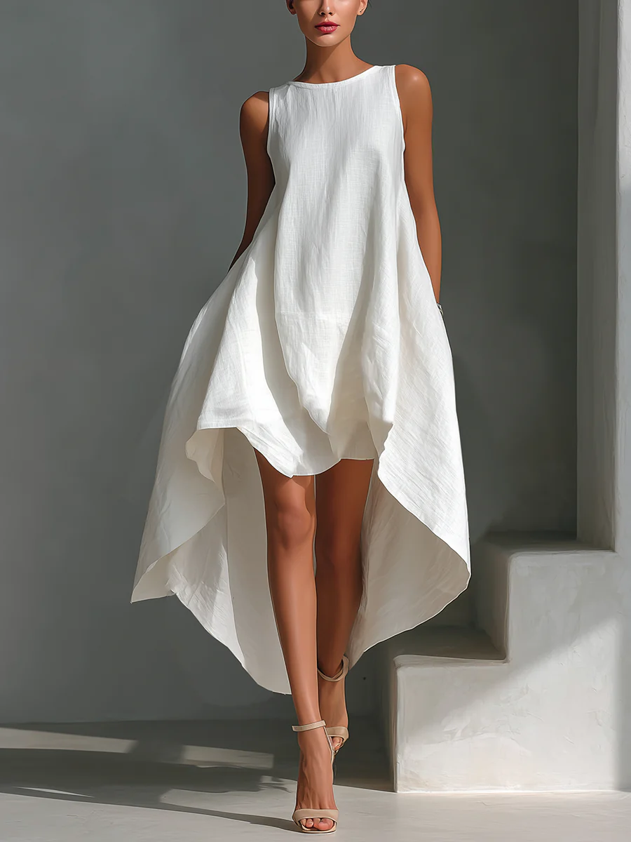 Emma – Vestido Midi de Lino