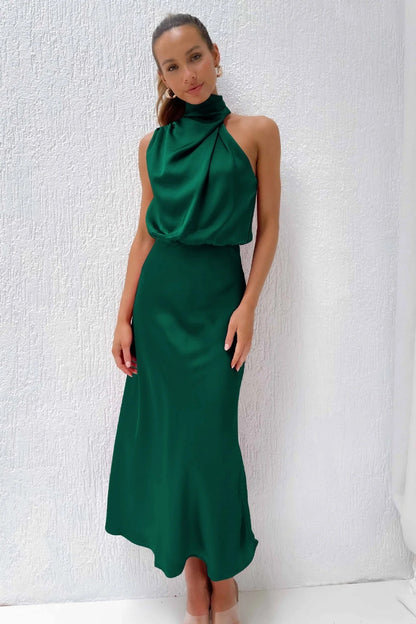 Vera – Vestido Drapé Halter