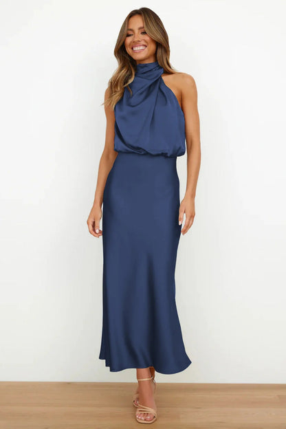 Vera – Vestido Drapé Halter
