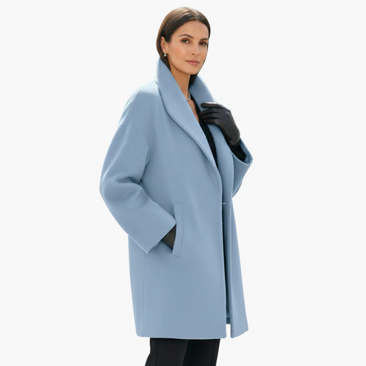 Clara – Abrigo Midi Con Cuello Amplio