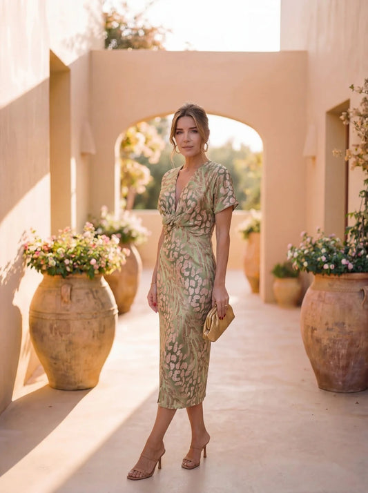 Julia - Vestido Elegante de Tejido Ligero