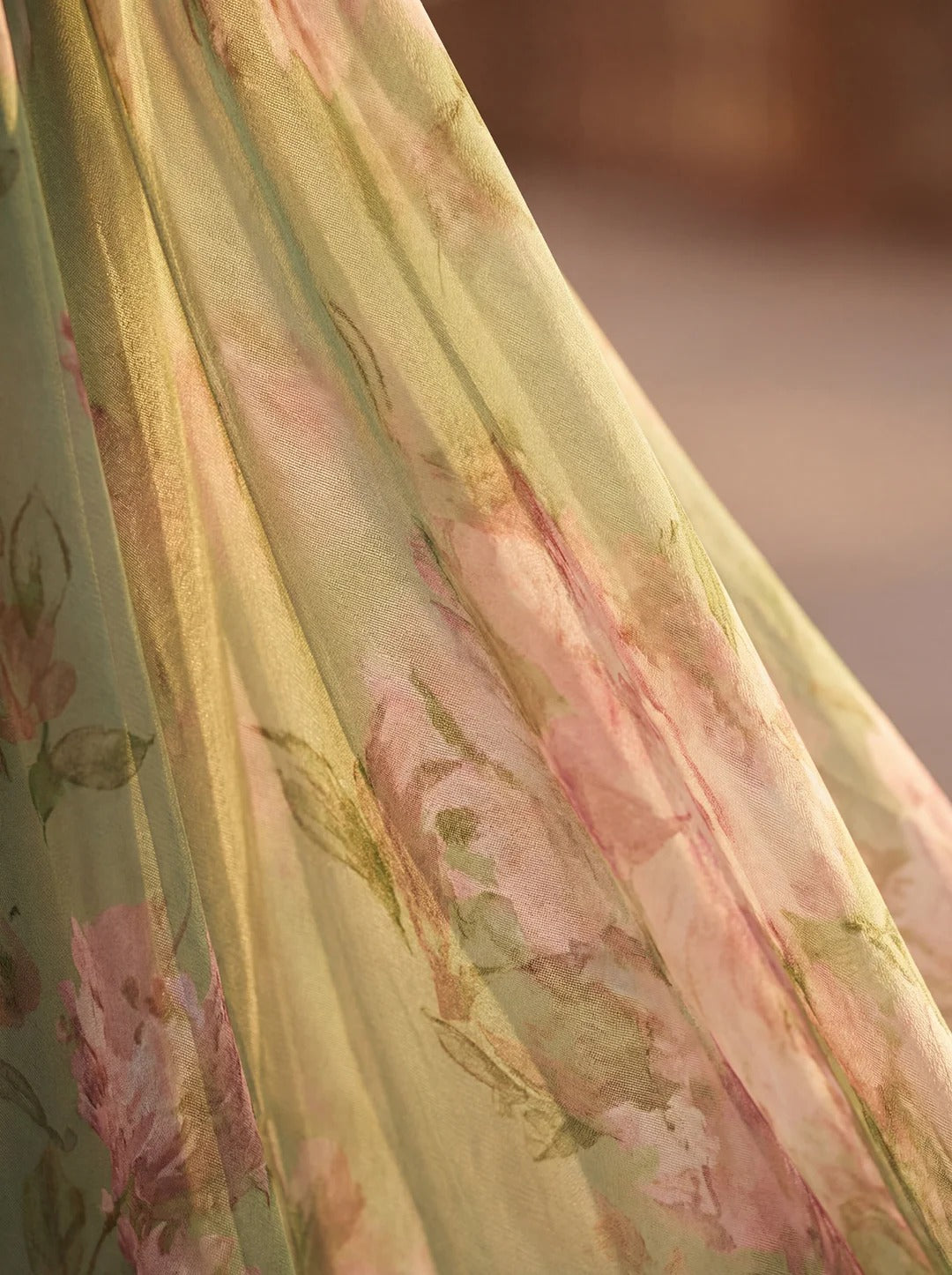 Olivia – Vestido de Gasa Floral