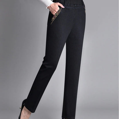 Luna – Jeans Cómodos de Cintura Elástica