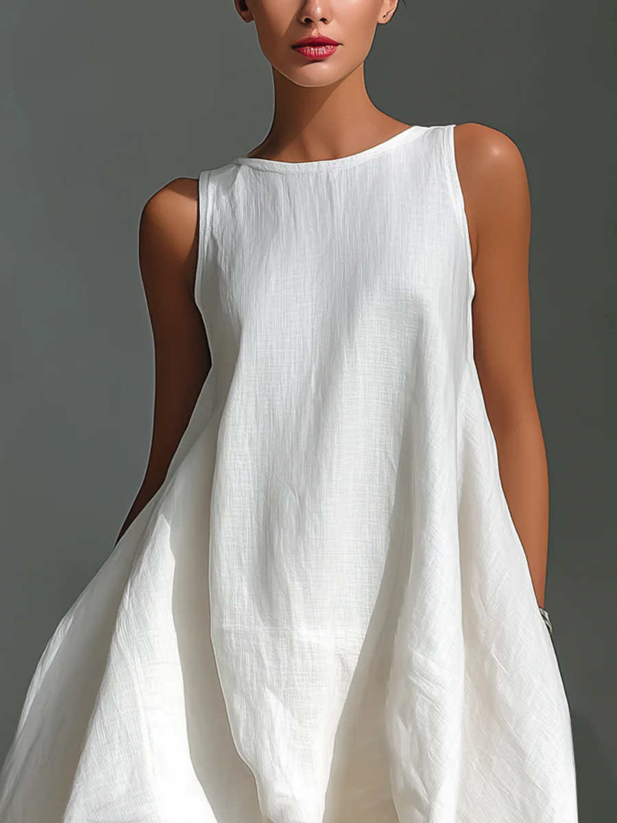Emma – Vestido Midi de Lino