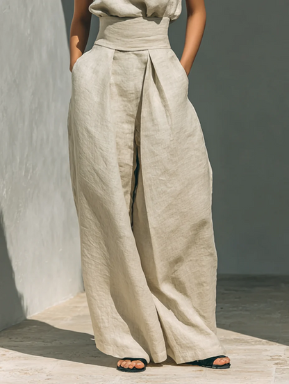 Maria – Conjunto de Lino y Algodón de Elegancia Natural